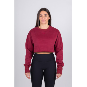 Sweat Crop Wine Red - PowerCrop | BRO SHOP