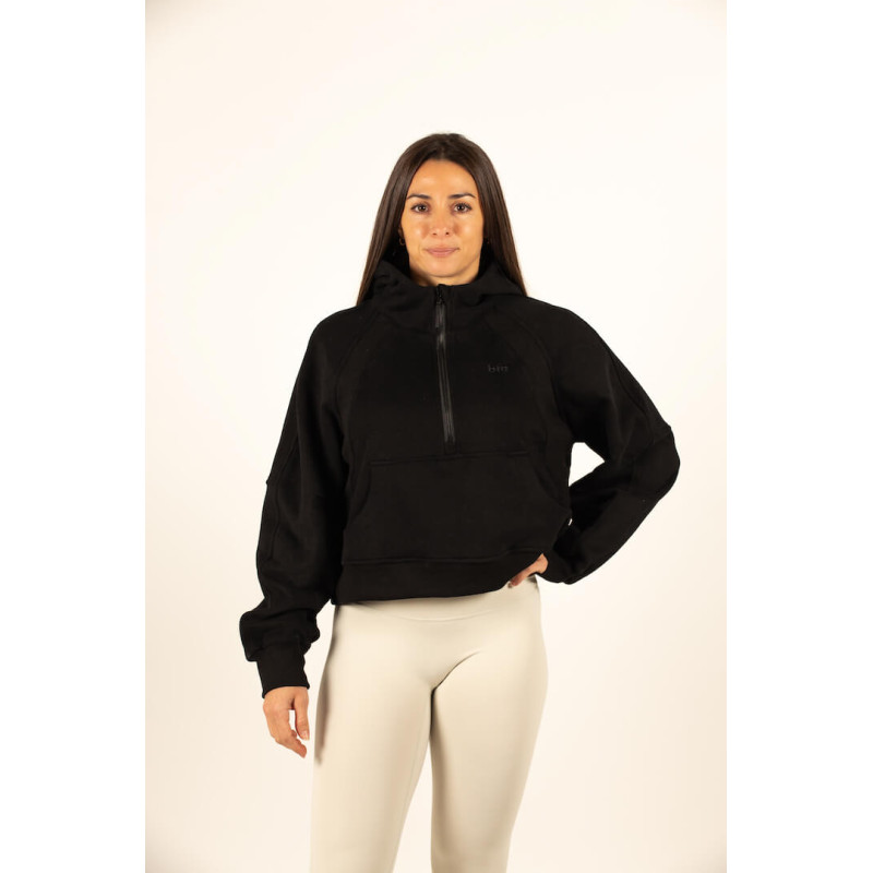 Sweat Crop Black - UltraCozy | BRO SHOP