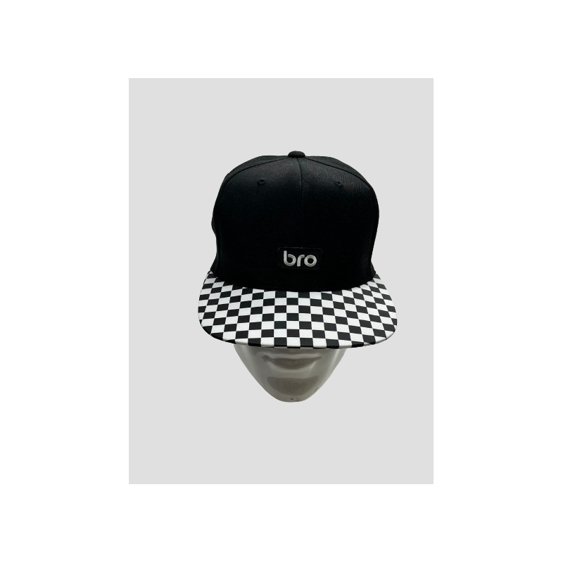 Cap Black - Checkerboard | BRO SHOP